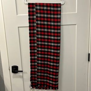 Red, black and gray scarf